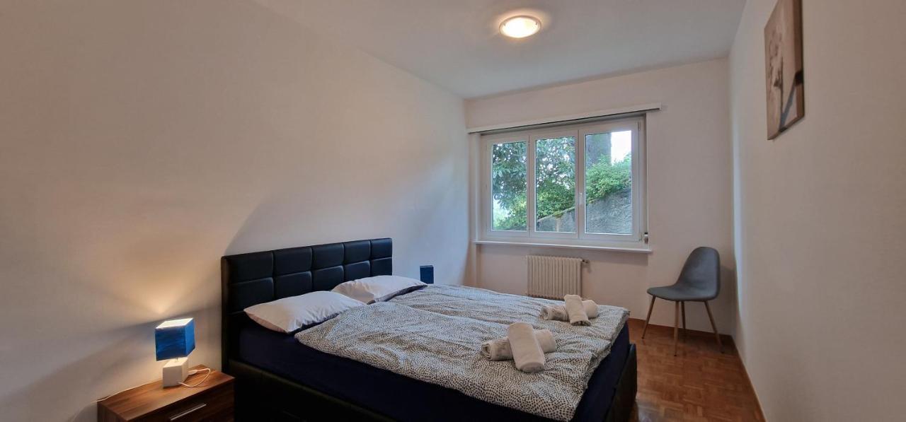 Lugano Lakeview Apartment Private Parking & Self Check-In Eksteriør billede